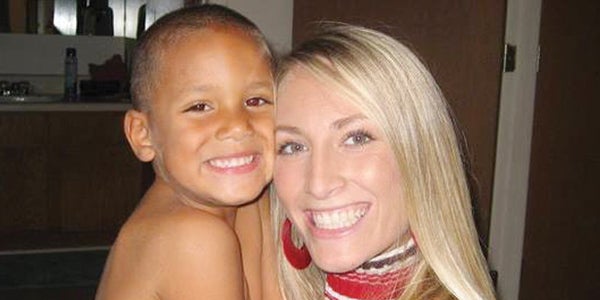 Stephanie Smith and her son, Devin.