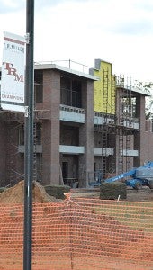 Construction is coming along at the T.R. Miller campus.