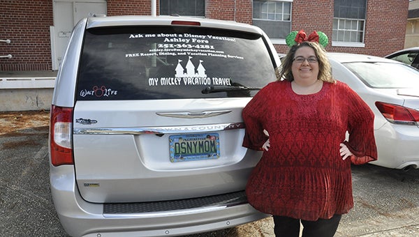 Lydia Grimes | The Brewton Standard Ashley Fore stands next to her ‘Disney van.’