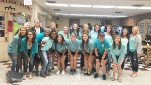 Courtesy photo On Thursday the Jefferson Davis Community College softball team donned teal in support of sexual assault awareness day.