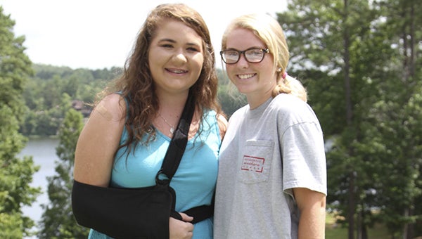 Courtesy photo Victoria Rabon and Hope Waldrop of Brewton attended Aspire Youth Leadership Conference at the Alabama 4-H Center in Columbiana July 12-14.